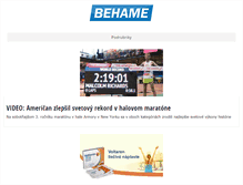 Tablet Screenshot of behame.sk